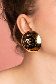 Chanel "New Rapper" earrings by Karl Lagerfeld, Autumn 1991