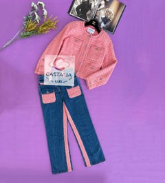 Chanel New RARE 2020 Giacca &New e Jeans Ensemble 38 FR