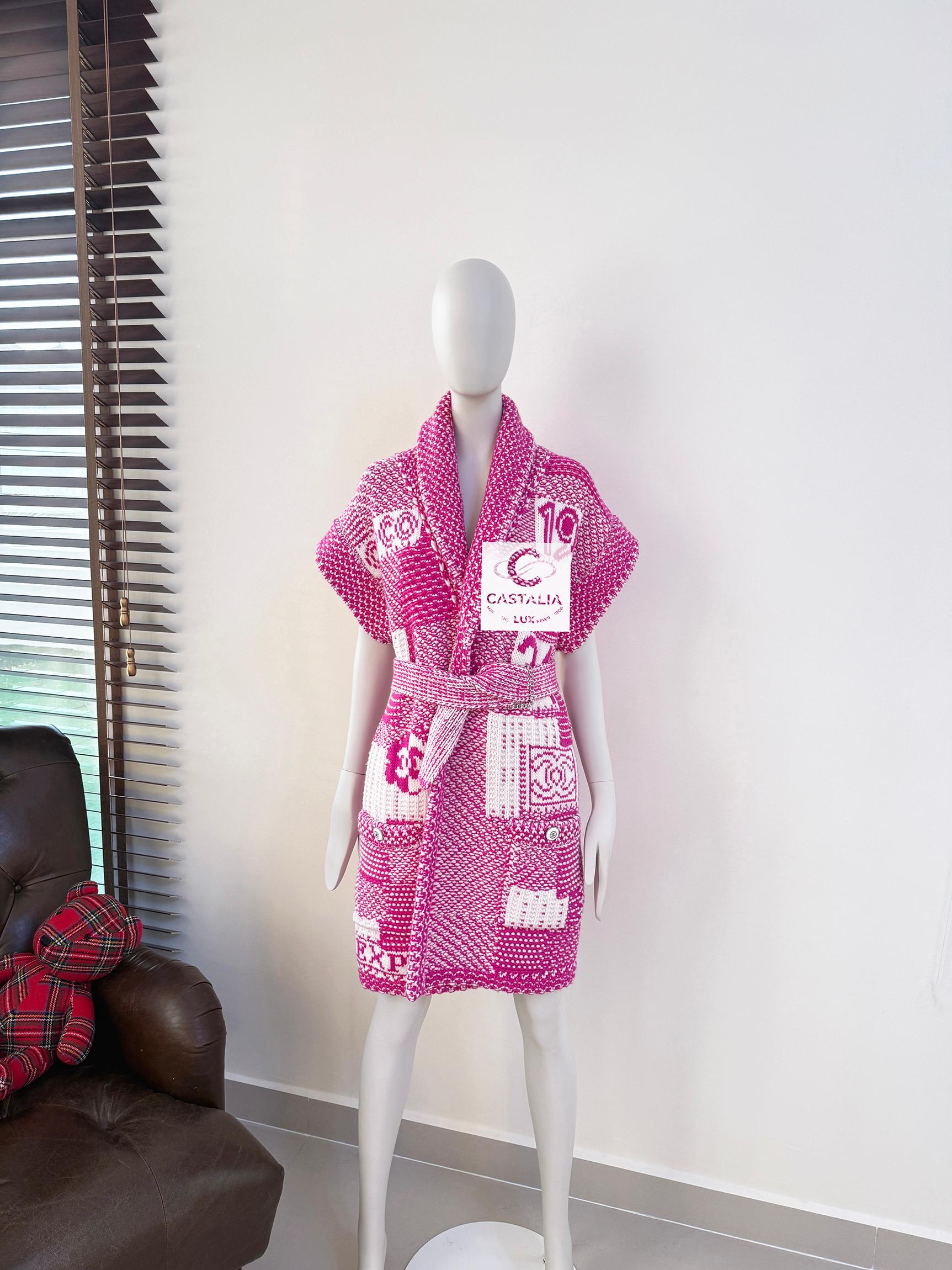 Chanel New Rare Coco Express Cashmere Cardi Coat 5