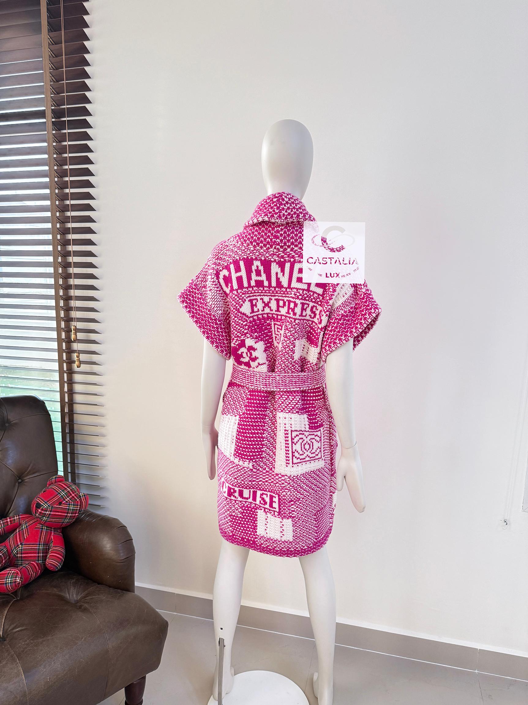 Chanel New Rare Coco Express Cashmere Cardi Coat 4
