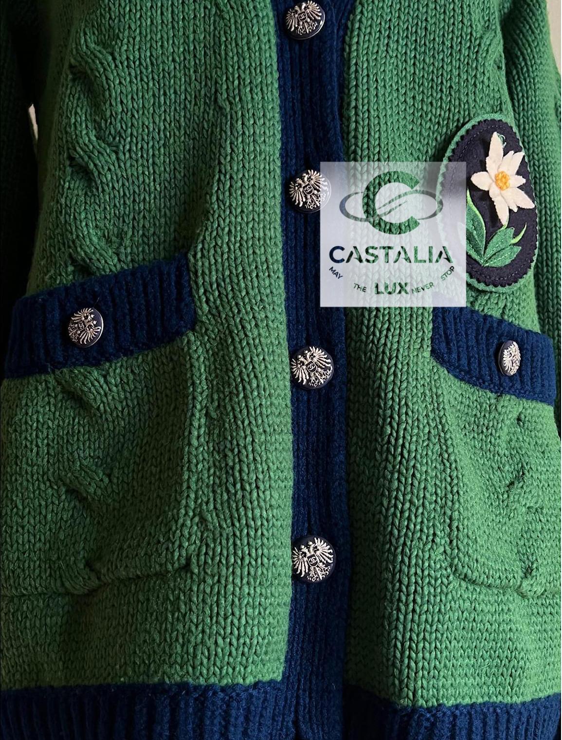 Chanel New Rarest CC Edelweiss Patch Salzburg Cardigan 6