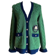 Chanel New Rarest CC Edelweiss Patch Salzburg Cardigan