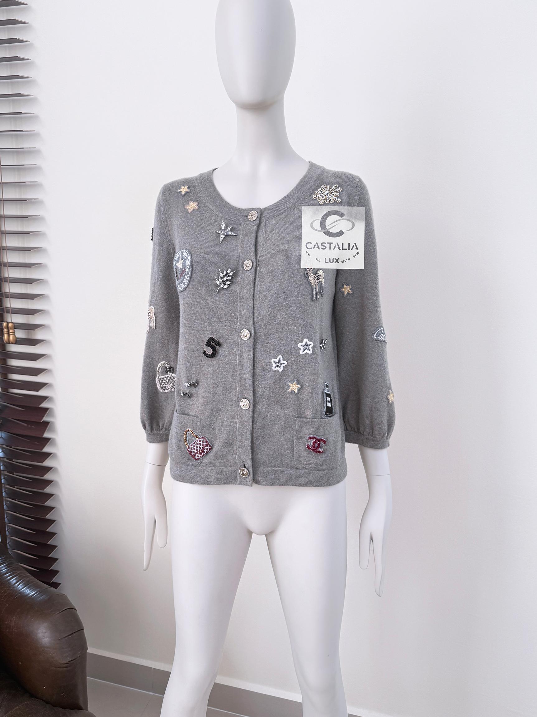 Chanel New Rarest Lucky Charms Cashmere Cardigan 2