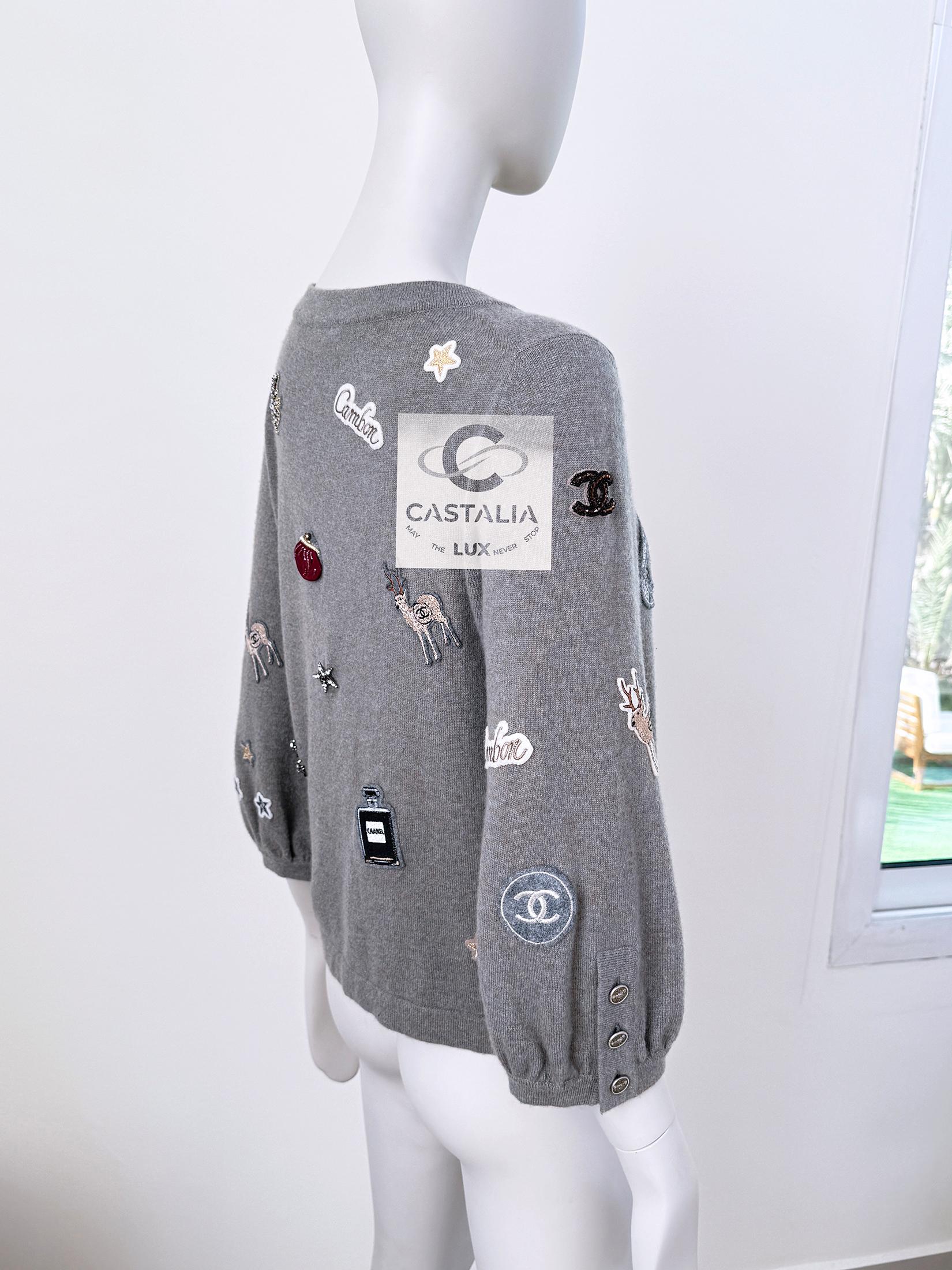 Chanel New Rarest Lucky Charms Cashmere Cardigan 3