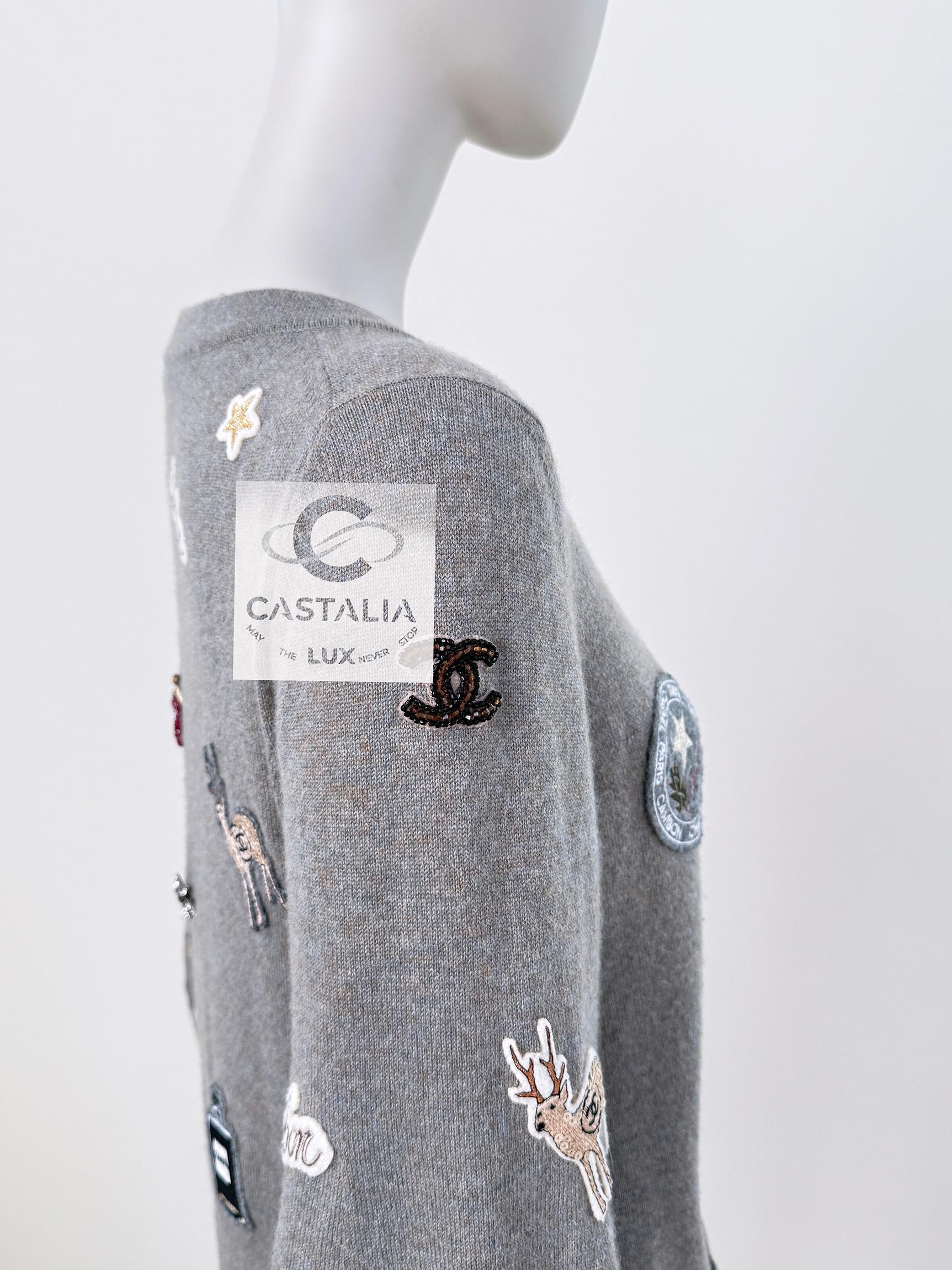 Chanel New Rarest Lucky Charms Cashmere Cardigan 4