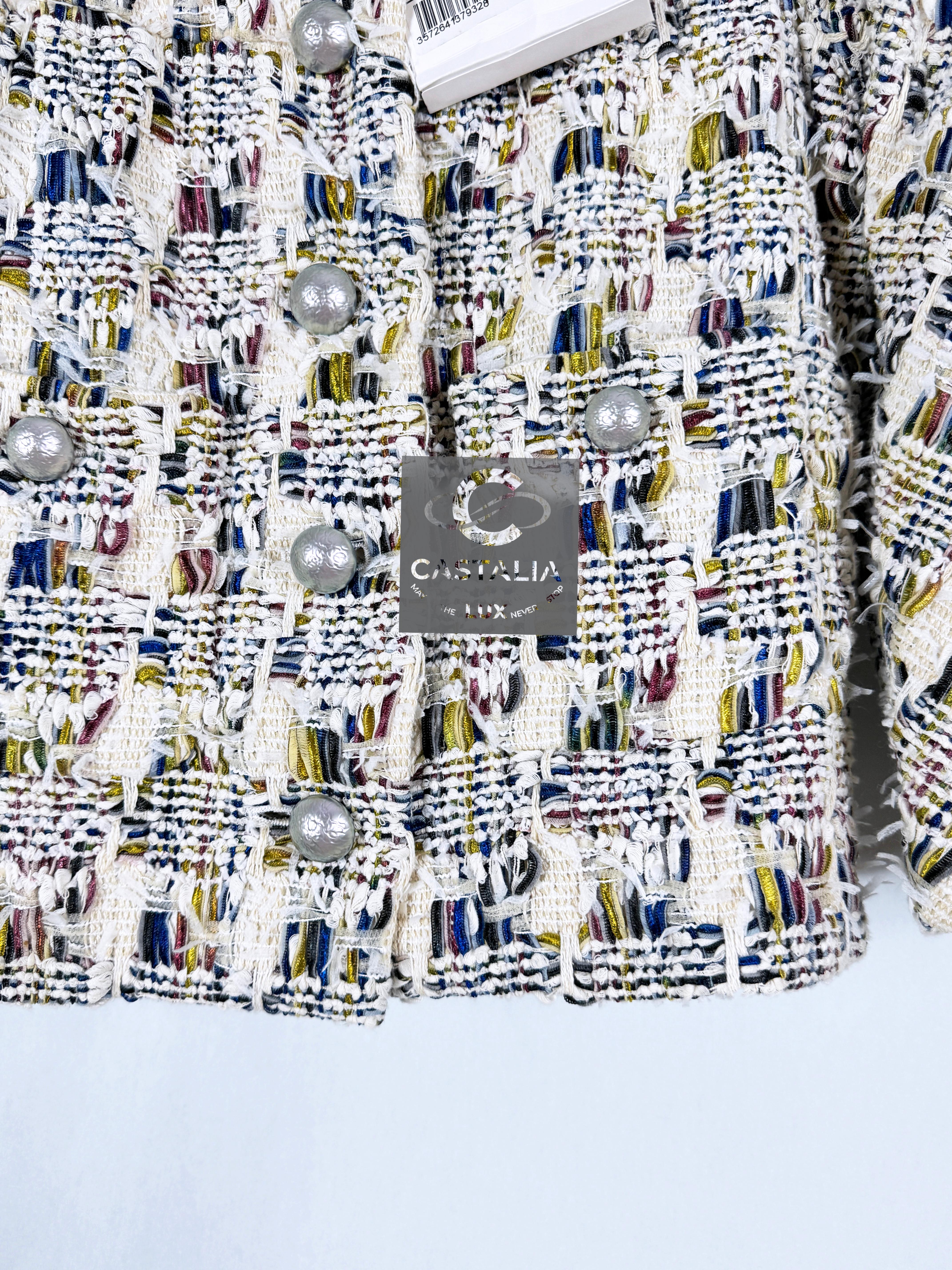 Chanel New Rita Ora Style Lesage Tweed Jacket 7