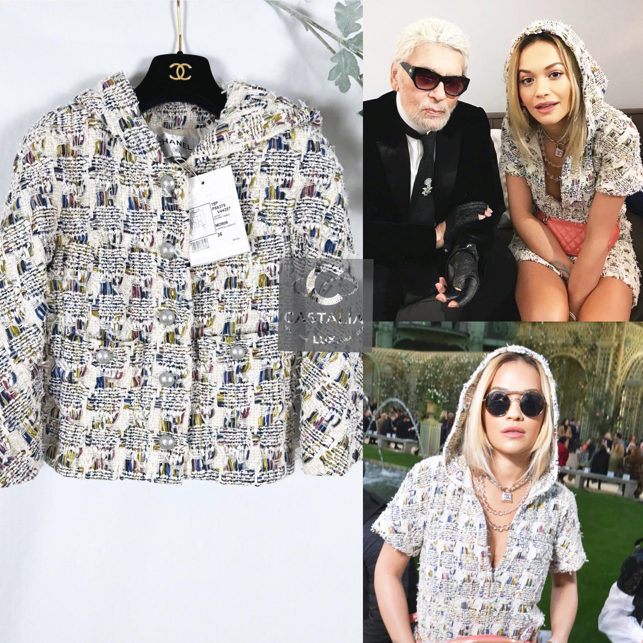 Chanel New Rita Ora Style Lesage Tweed Jacket 1