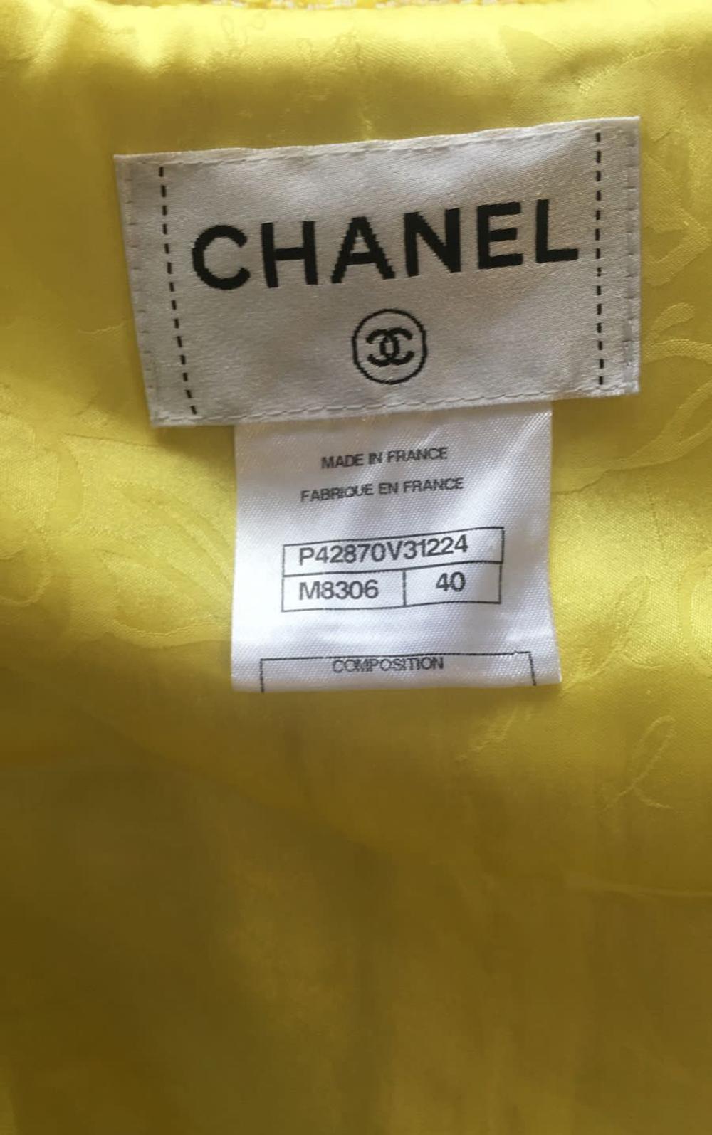 Chanel New Runway Belted Ribbon Tweed Dress 8
