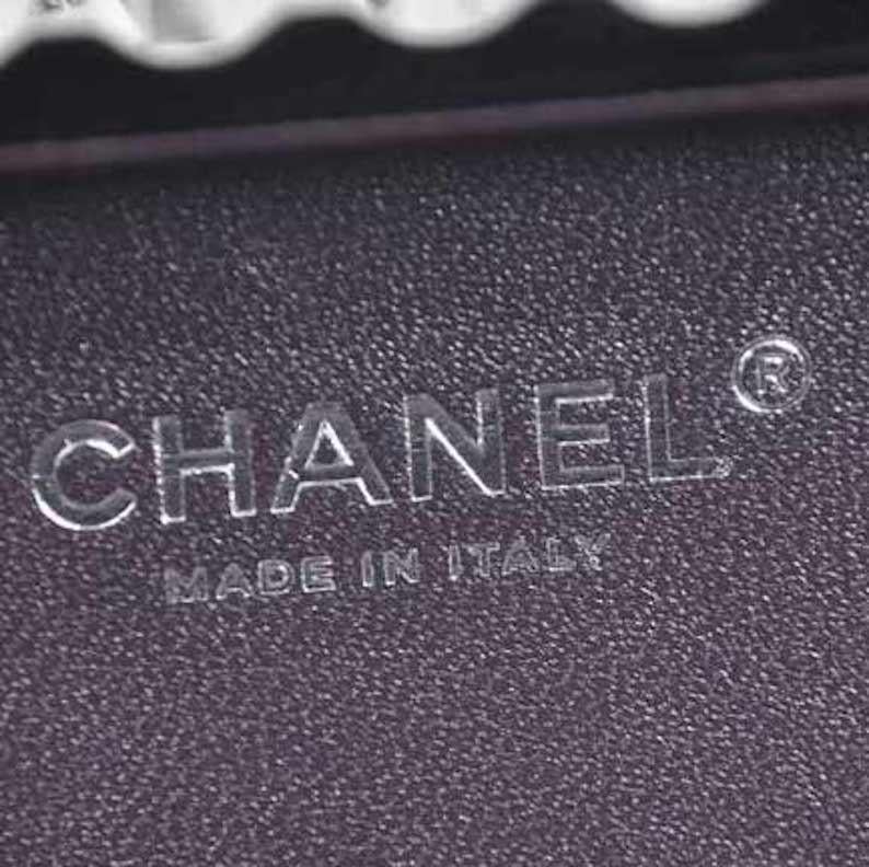 Chanel NEW Runway Black Silver Rectangle Box 2 in 1 Clutch Shoulder Bag in Box  3