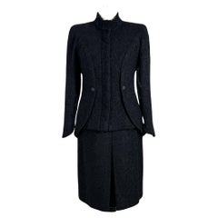 Chanel New Runway Black Tweed Suit