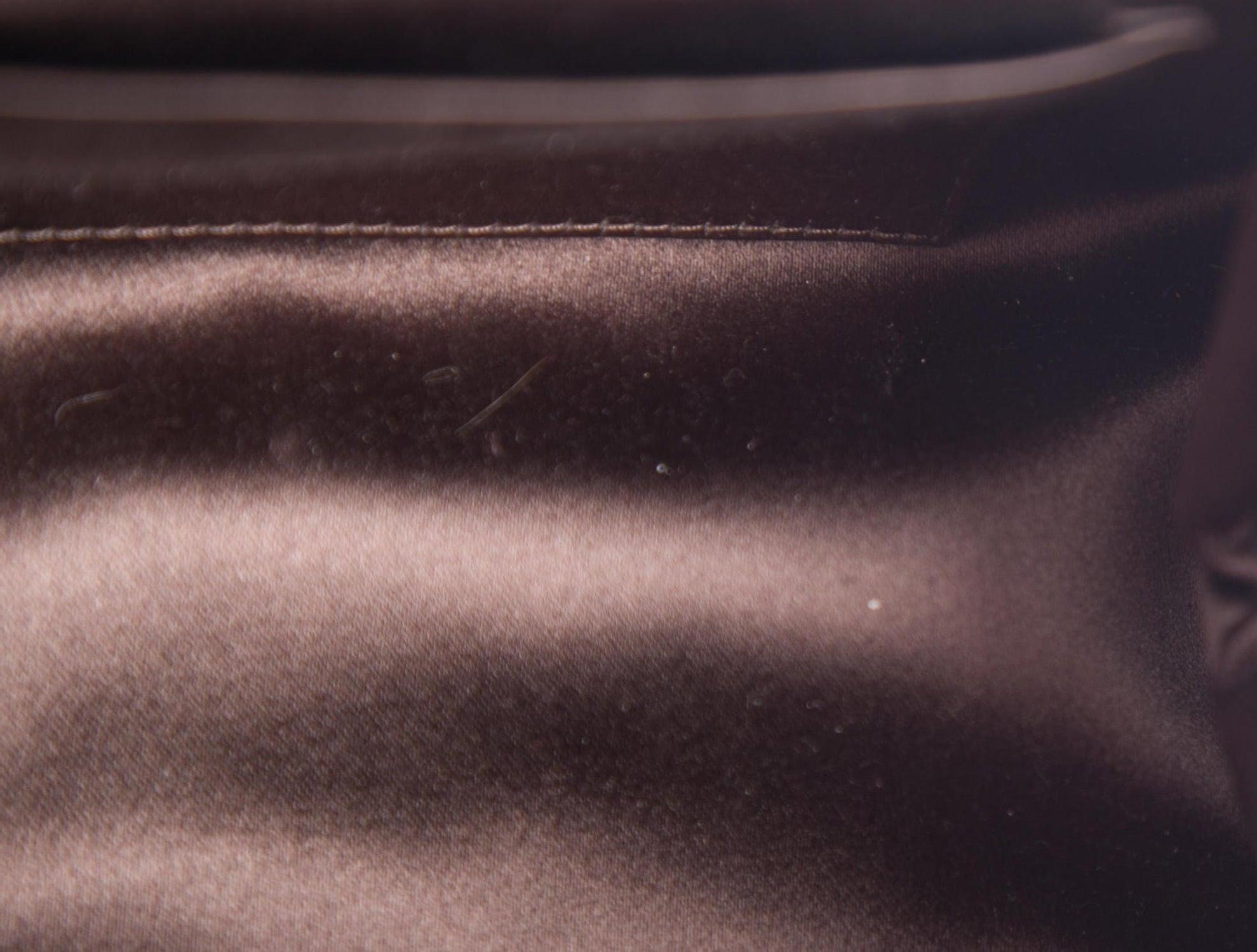 Women's Chanel NEW Runway Brown Leather Bead Evening Envelope Clutch Flap Bag in Box