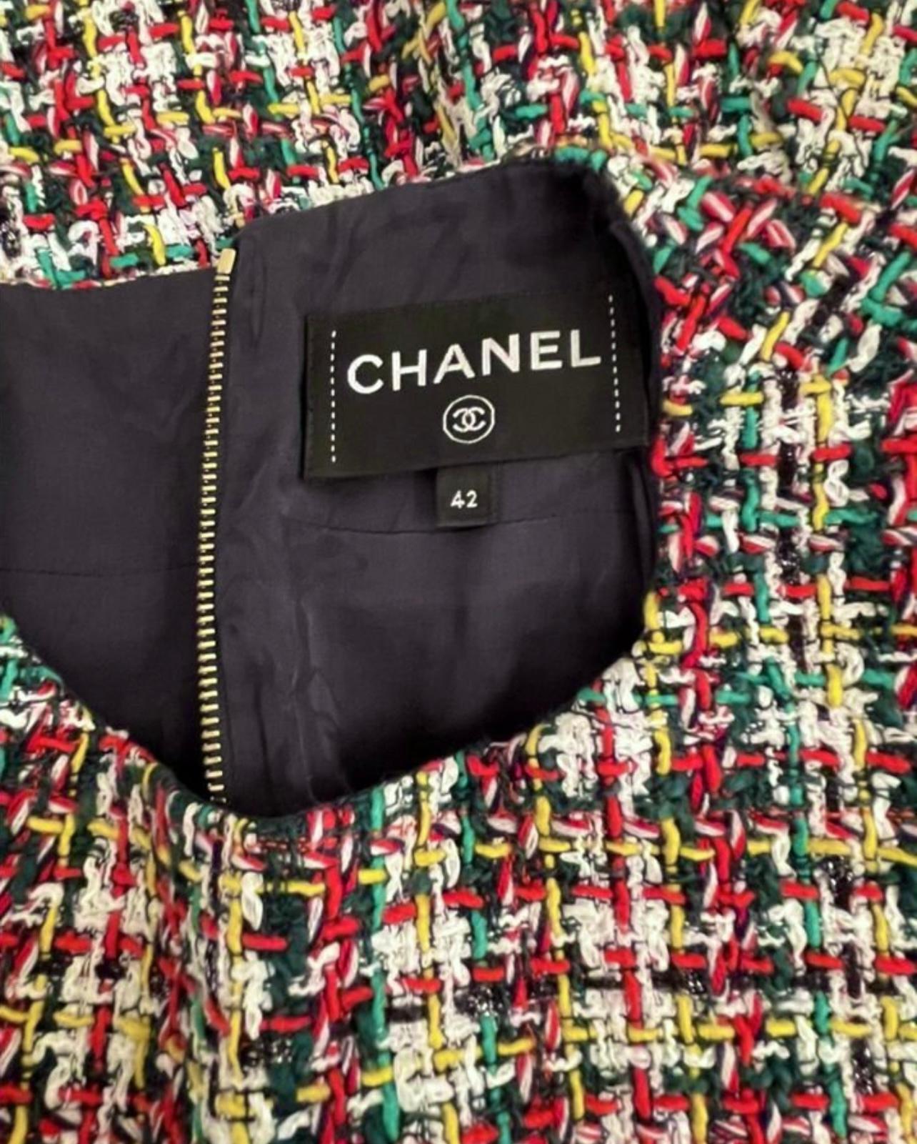 Chanel New Runway Lesage Tweed Dress 11