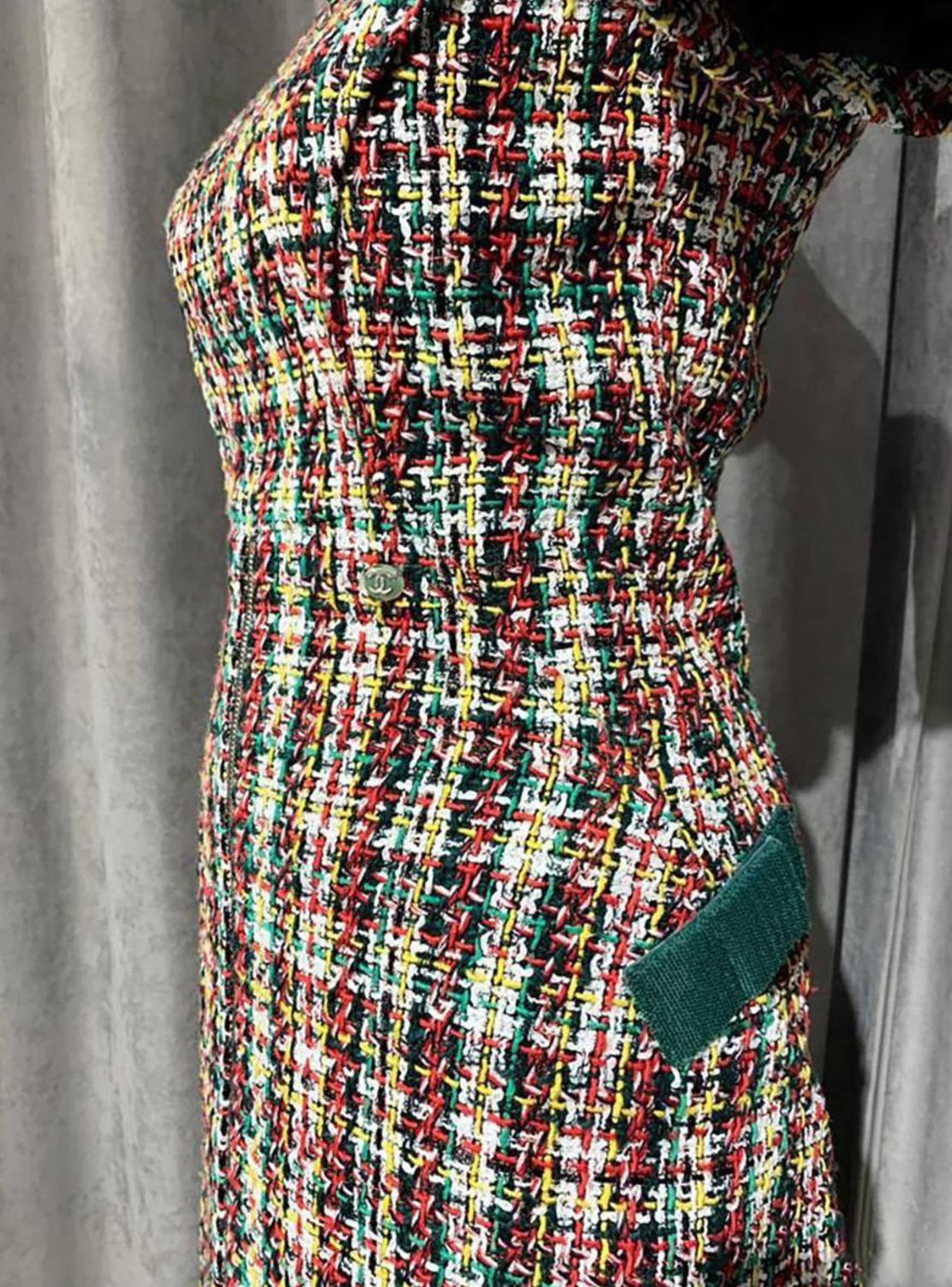 Chanel New Runway Lesage Tweed Dress 4