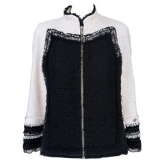 Chanel New Runway Lesage Tweed Jacket with Lace Accents 38 FR