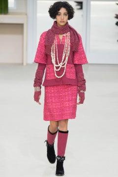 Chanel New Runway Ribbon Tweed Jacket 42