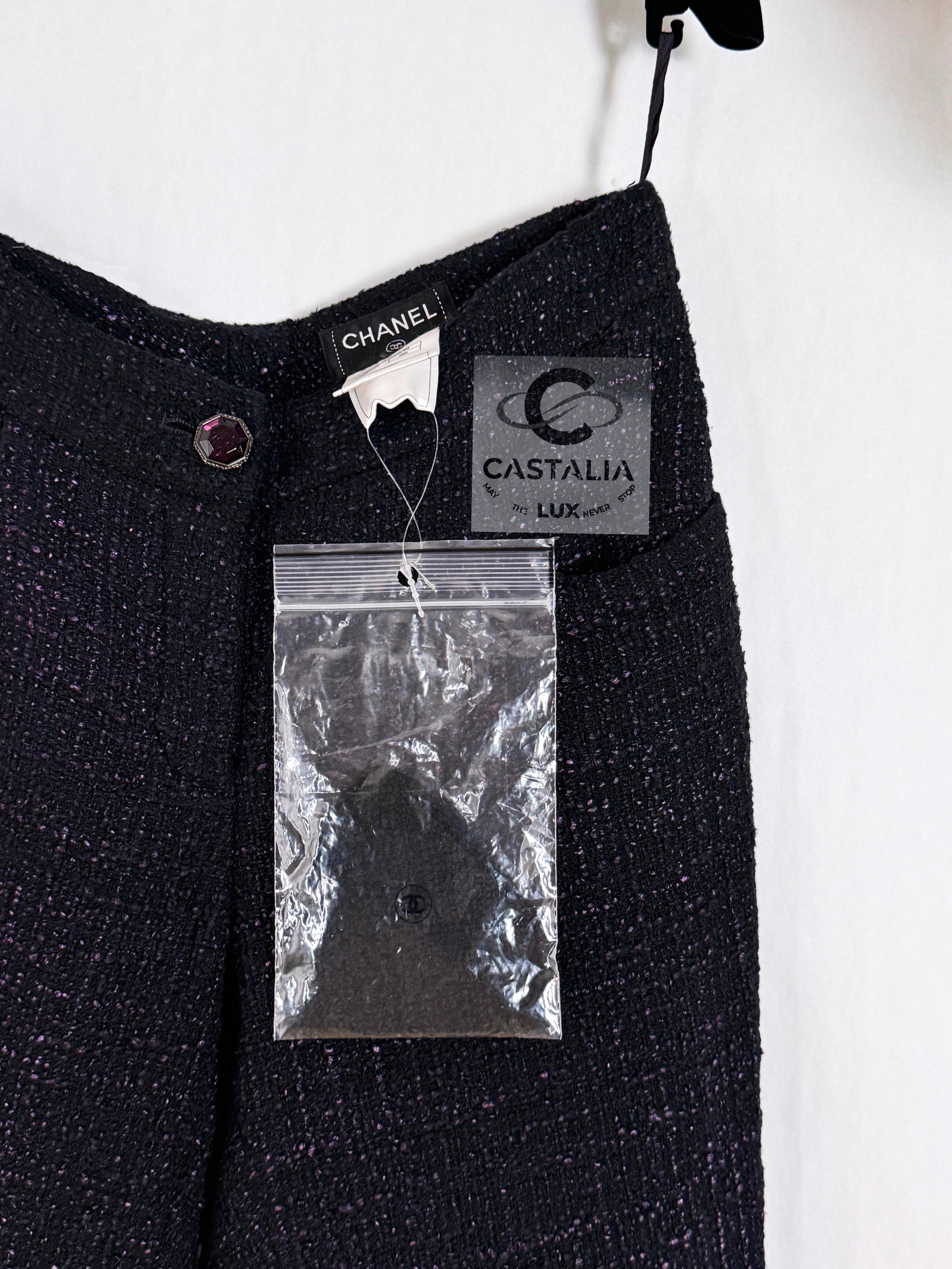 Women's or Men's Chanel New Runway Tweed Trousers