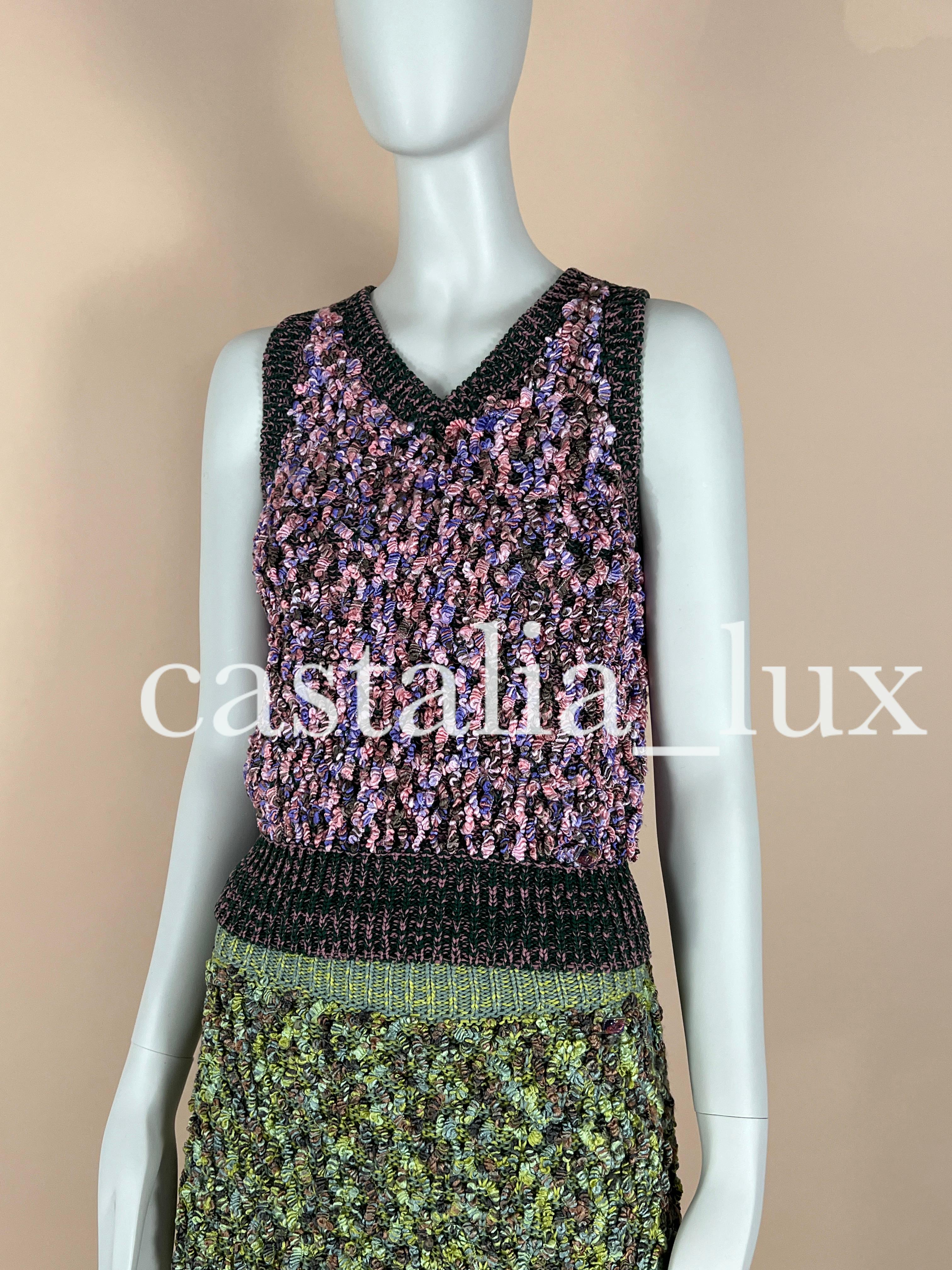 Chanel New Runway Costume en tweed tissé en vente 2