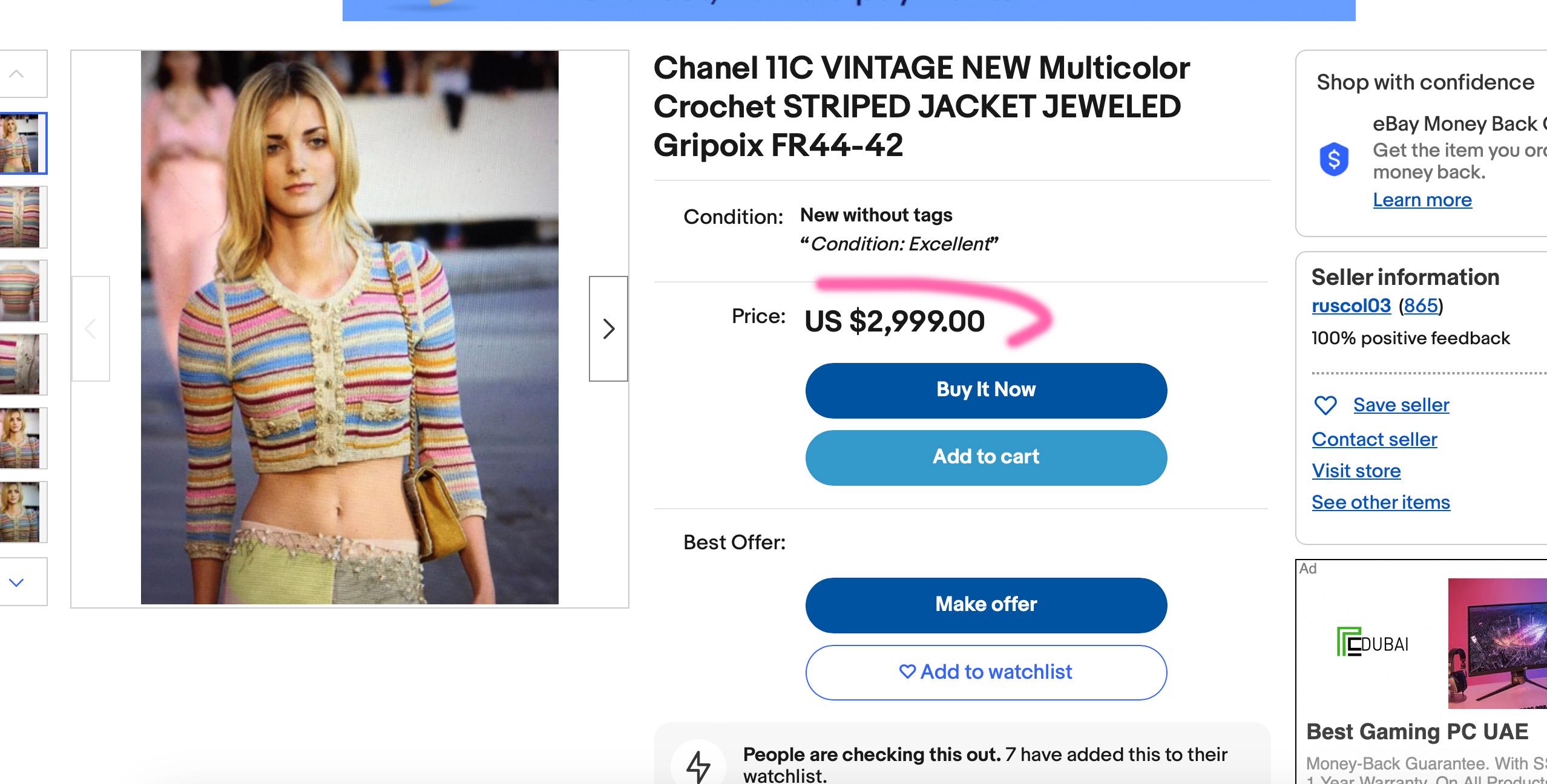 Women's or Men's Chanel New Saint-Tropez CC Buttons Maxi Cardigan