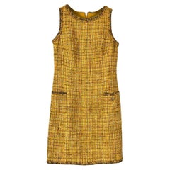 Chanel New Saint-Tropez Cruise Amber Tweed Dress