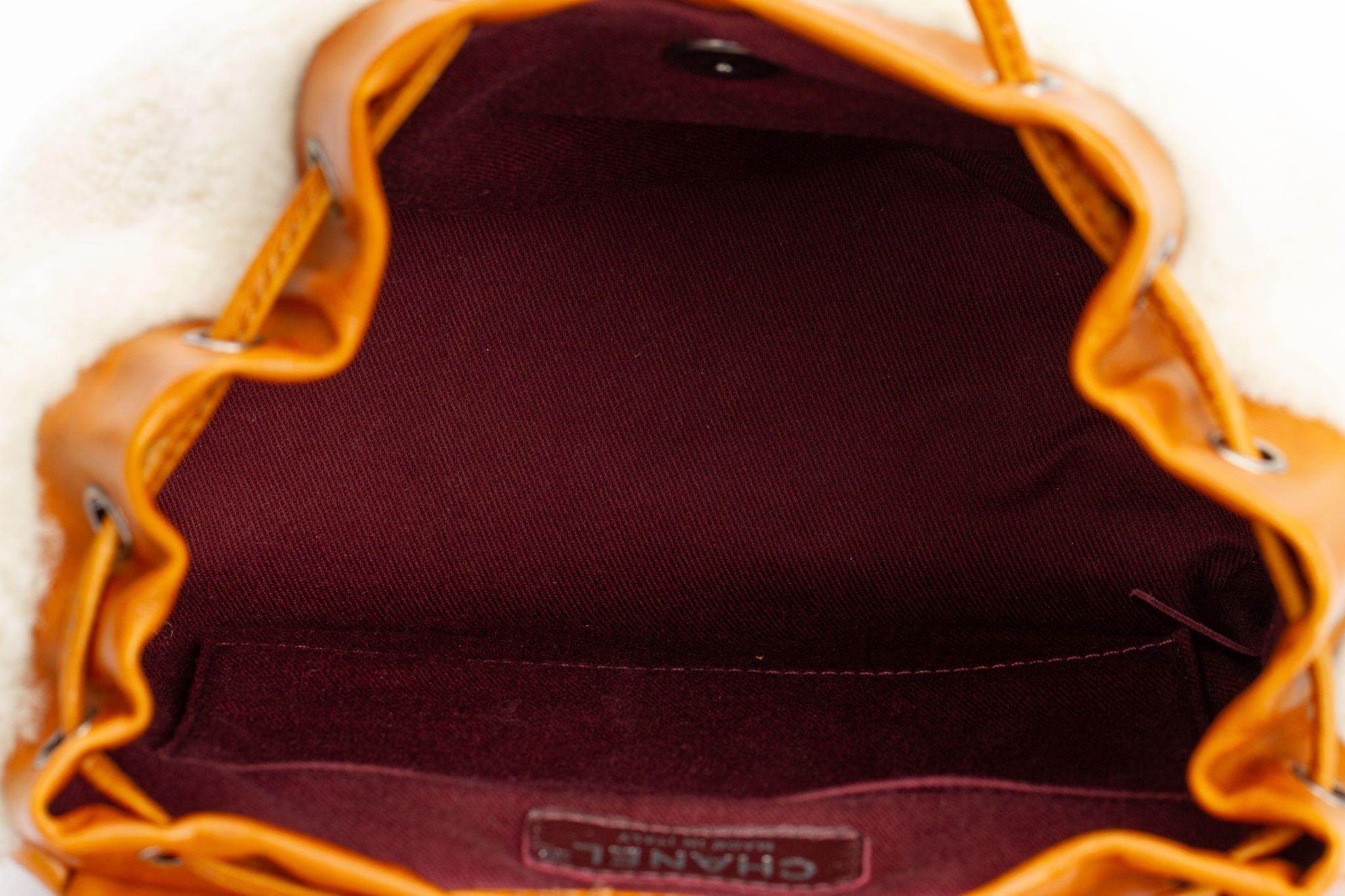 Chanel New Shearling Brown Backpack For Sale 3