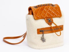 Chanel New Shearling Brown Backpack