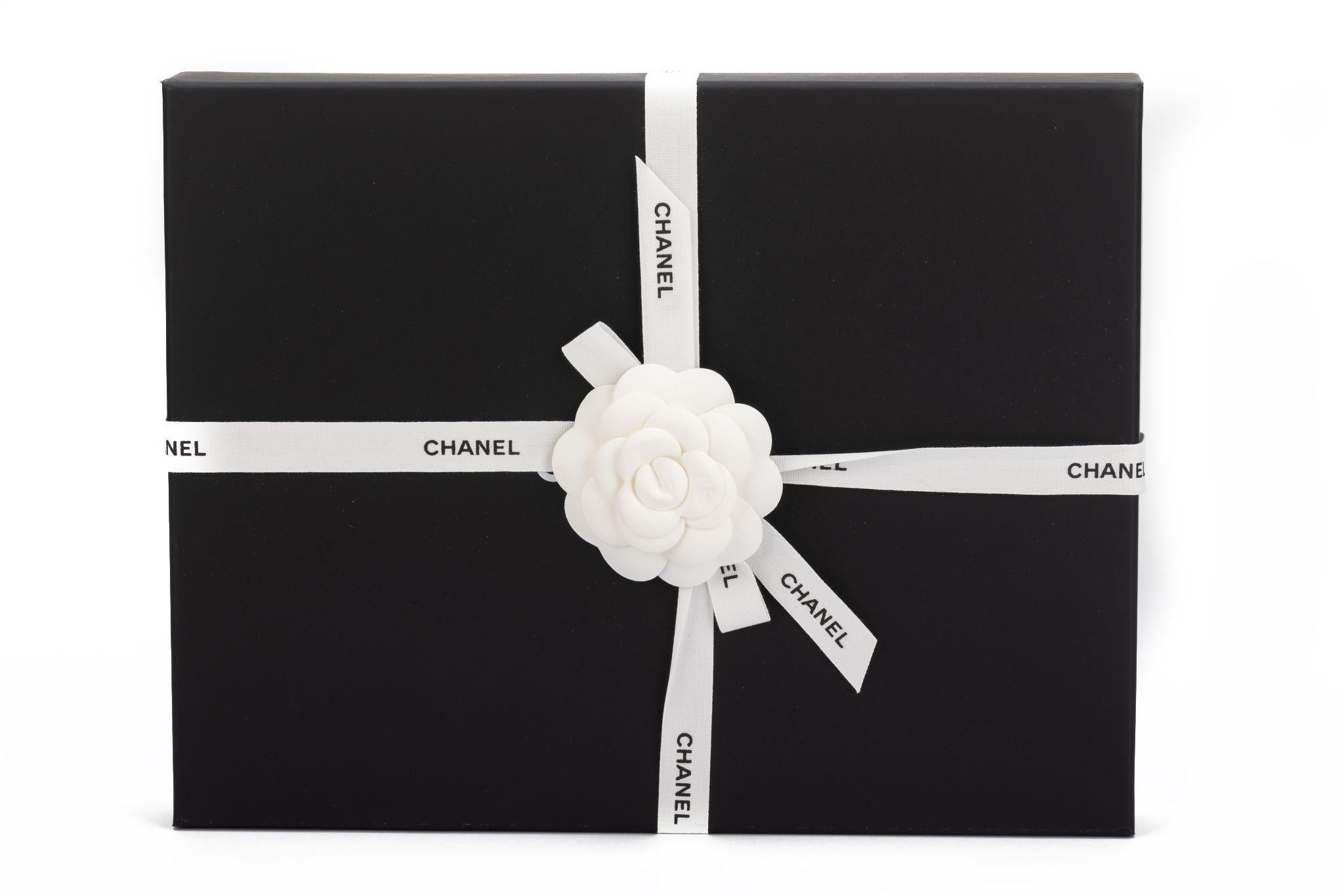 Chanel New Striped Deauville Aqua Clutch For Sale 6