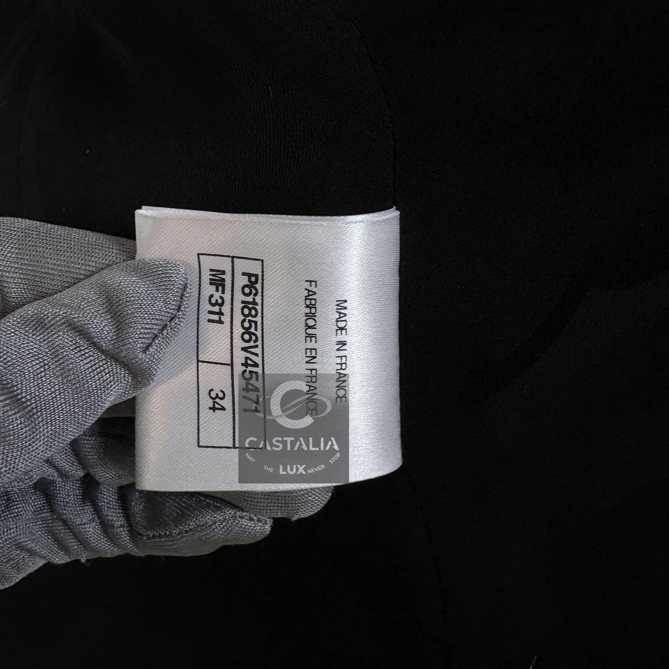 Chanel New Stunning Black Tweed Jacket 14