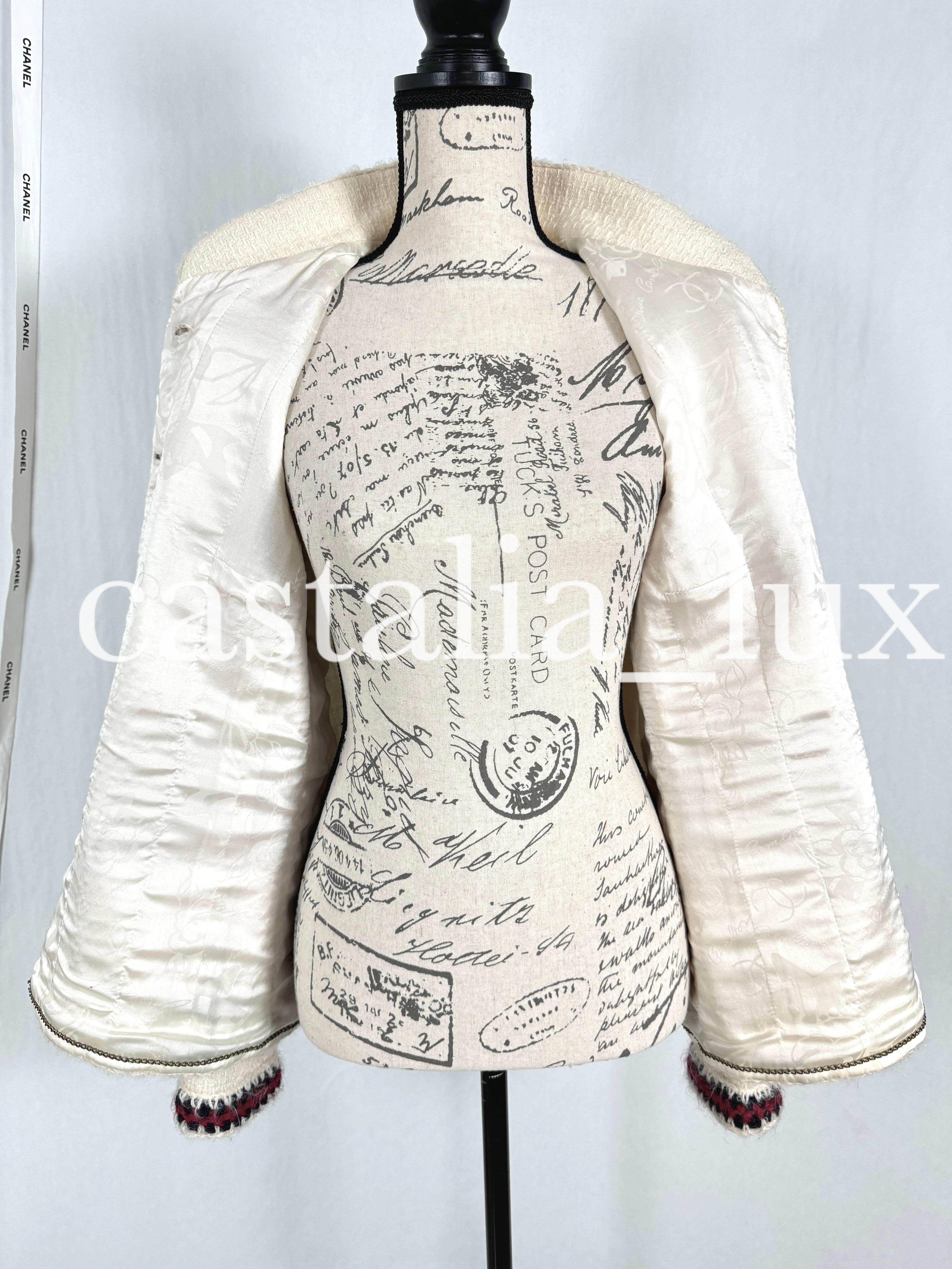 Chanel New Super Rare Collectible Little White Jacket 42 FR 6