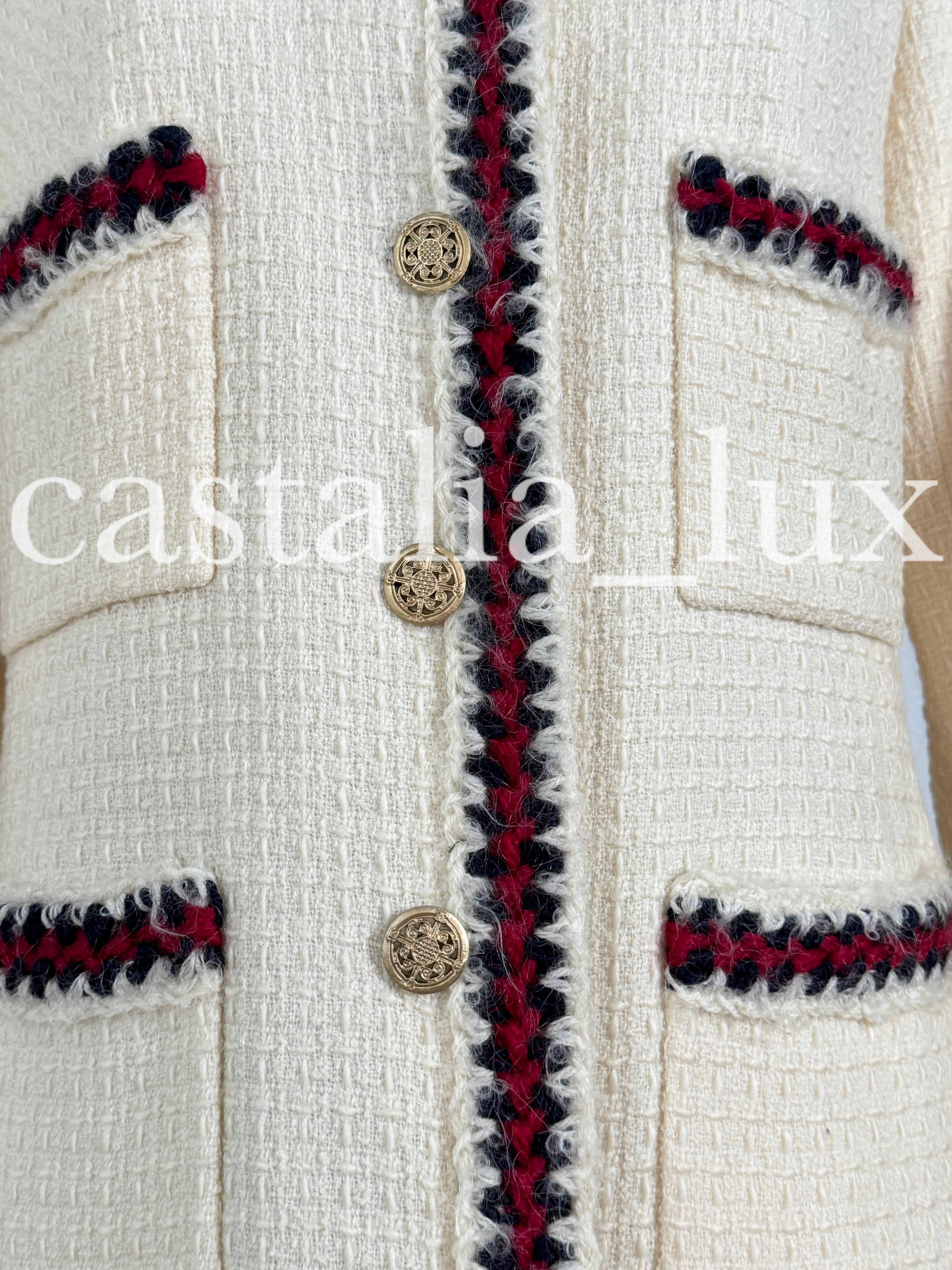 Chanel New Super Rare Collectible Little White Jacket 42 FR 7