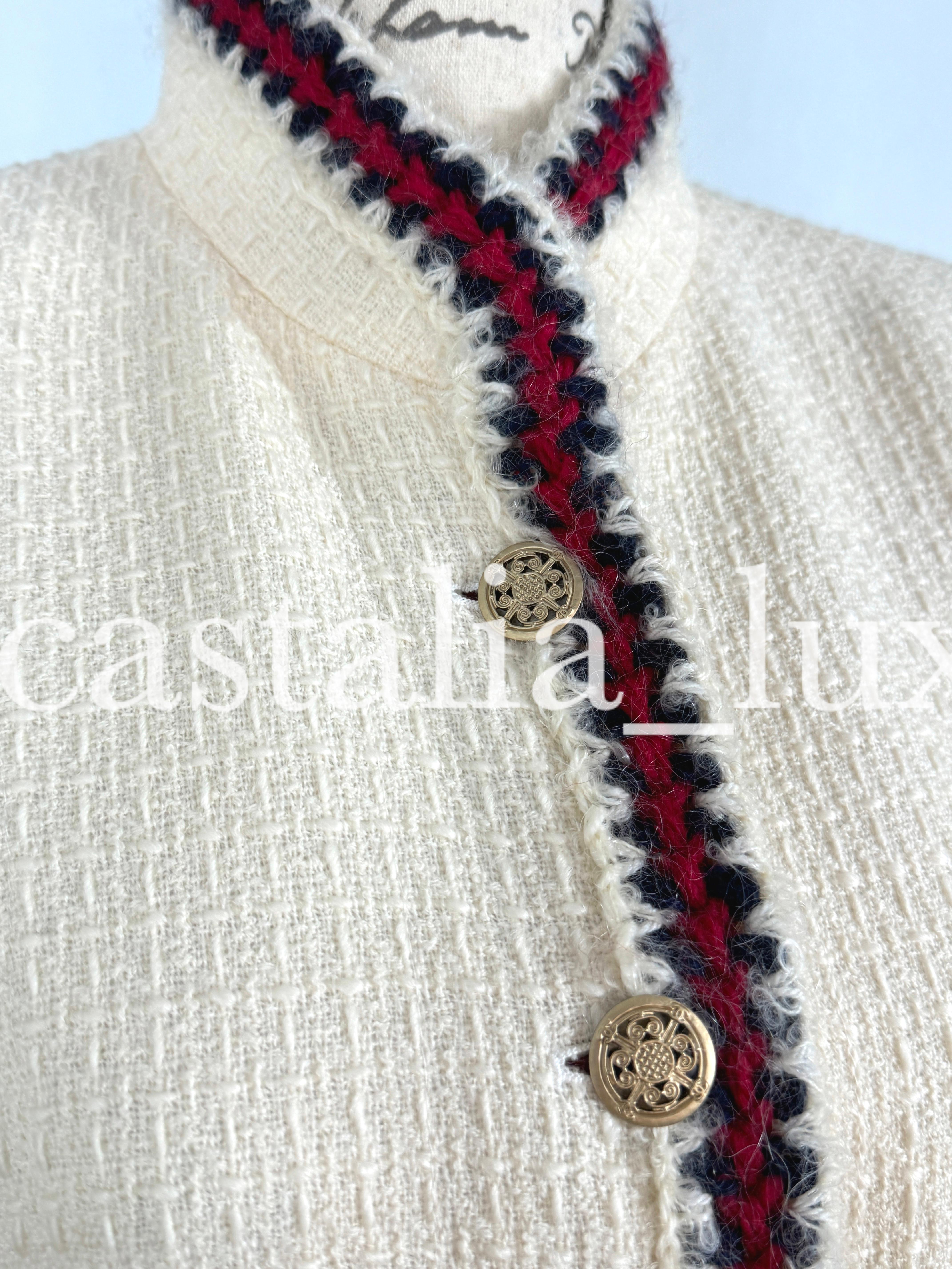 Chanel New Super Rare Collectible Little White Jacket 42 FR 8