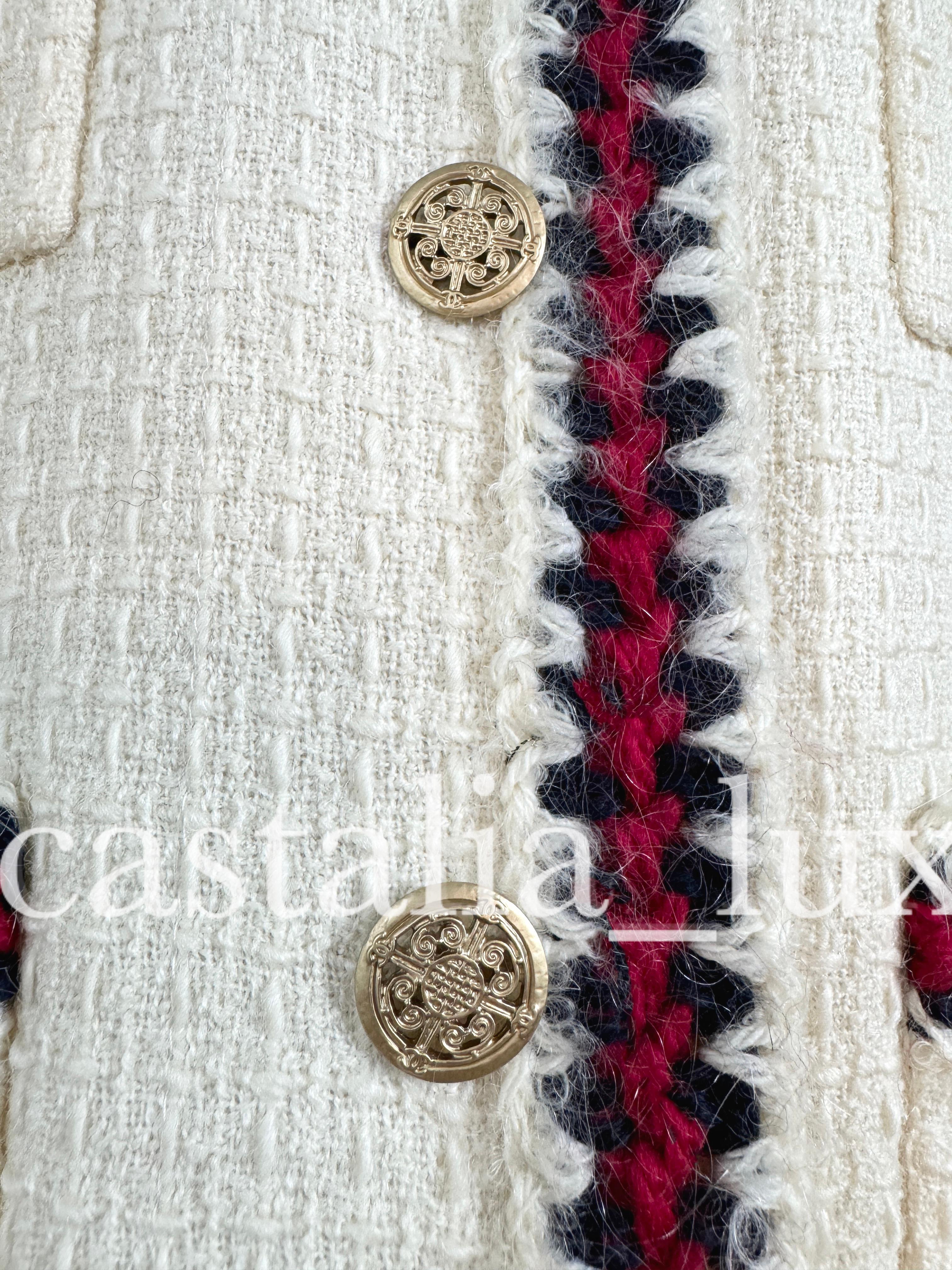 Chanel New Super Rare Collectible Little White Jacket 42 FR 9