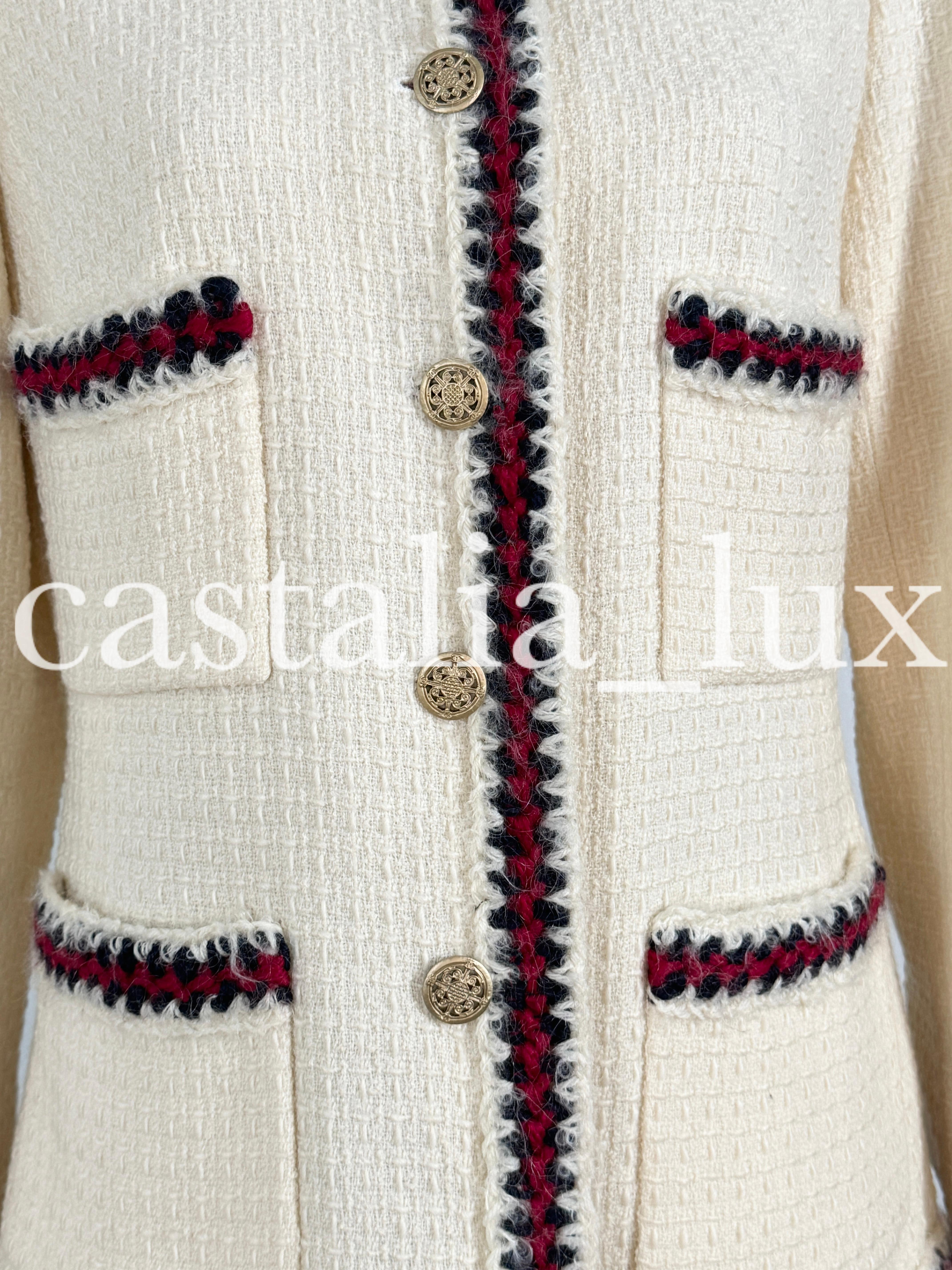 Chanel New Super Rare Collectible Little White Jacket 42 FR 3