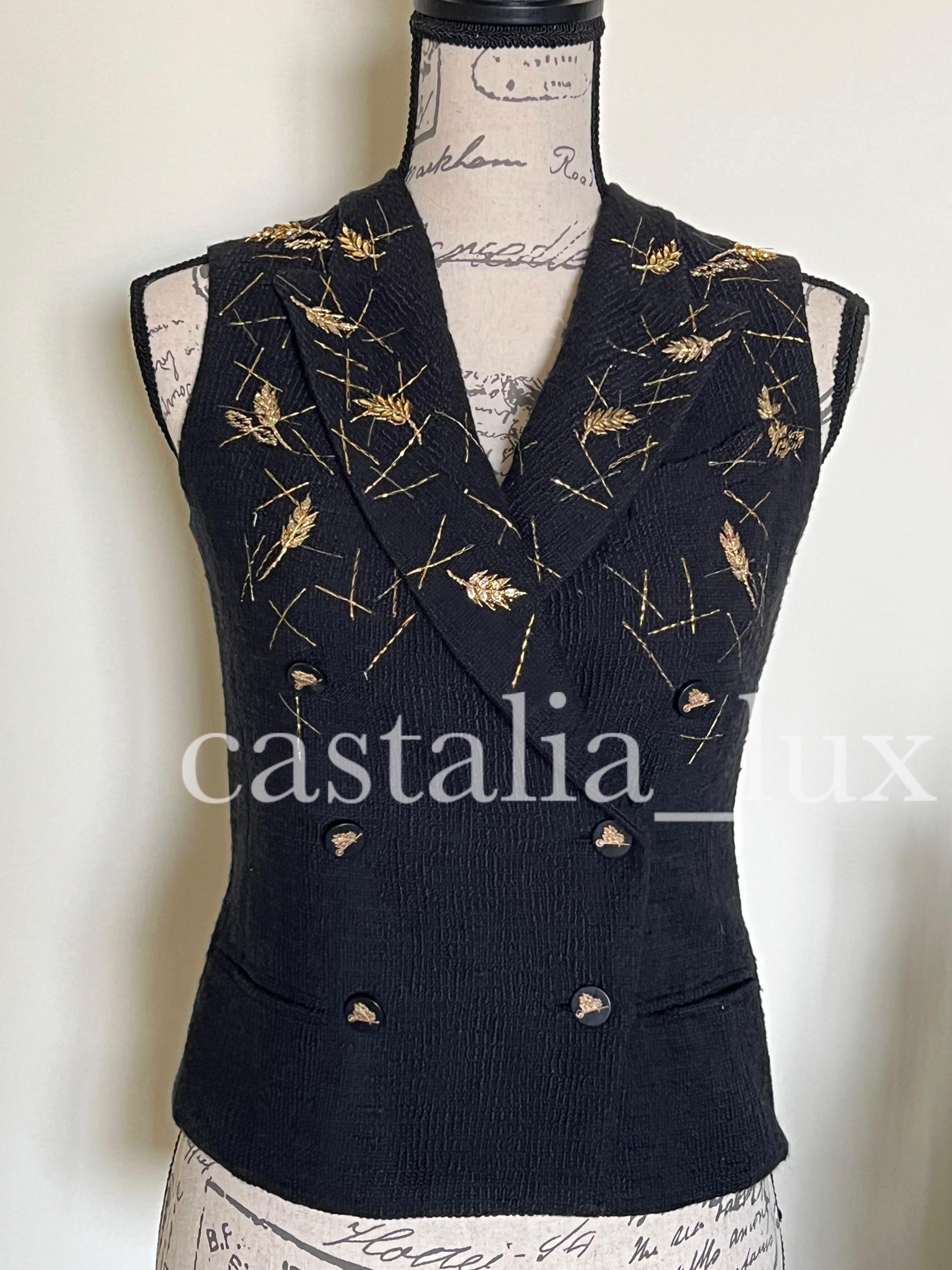 Chanel New Super Rare Jewel Ornament Tweed Vest 9