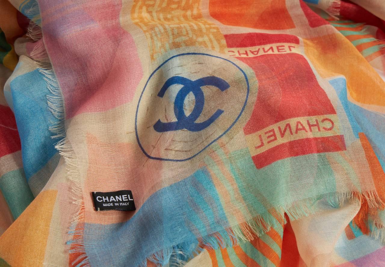 chanel scarf cashmere