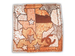 Chanel New Texas Map Silk Shawl