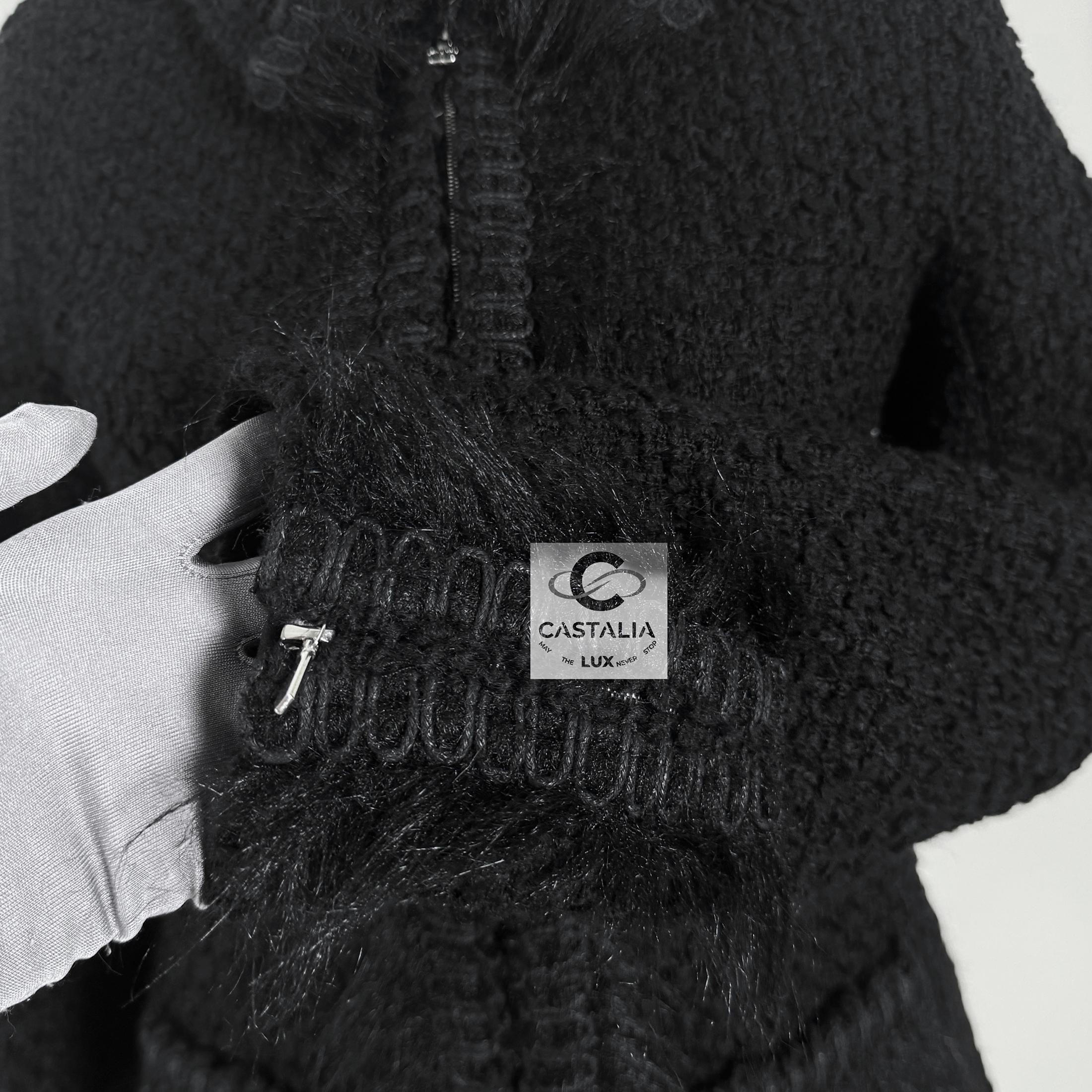 Chanel New Timeless Black Tweed Jacket 6