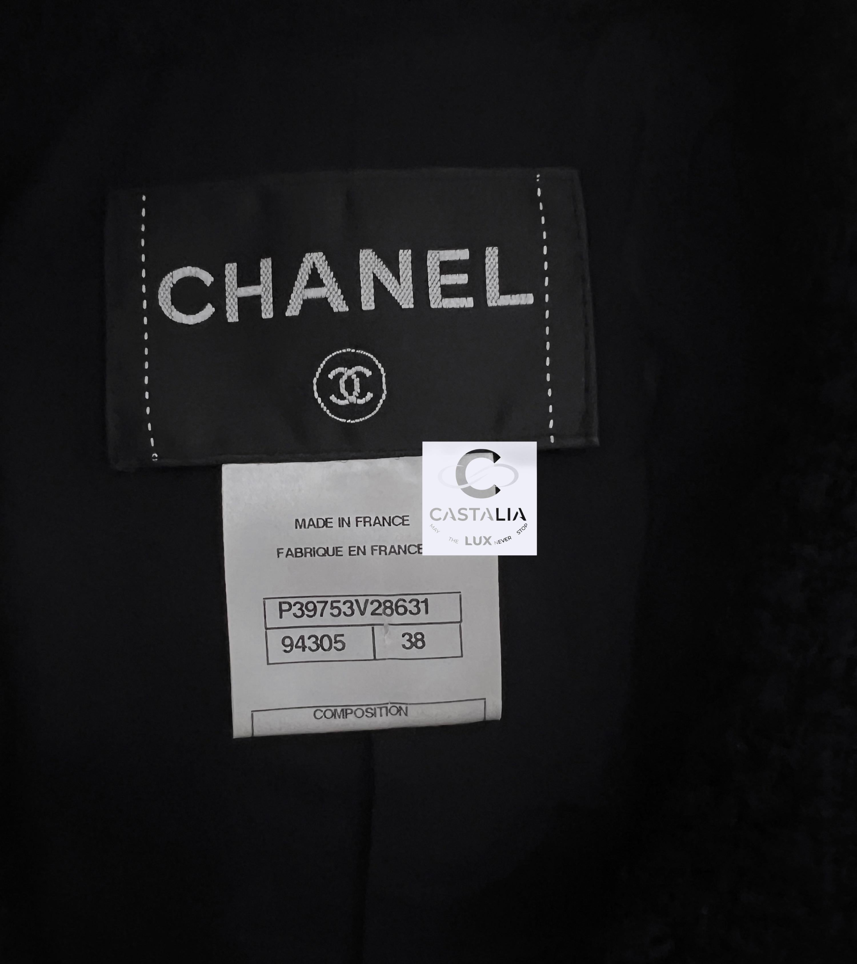 Chanel New Timeless Black Tweed Jacket 7