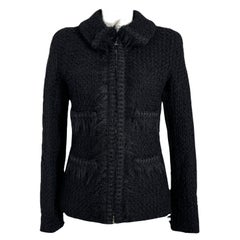 Chanel New Timeless Black Tweed Jacket (veste en tweed noir)