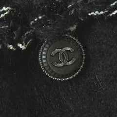 Chanel New Timeless CC Buttons Black Tweed Jacket