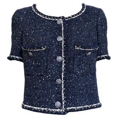 Chanel New Timeless CC Buttons Tweed Jacket 34 FR