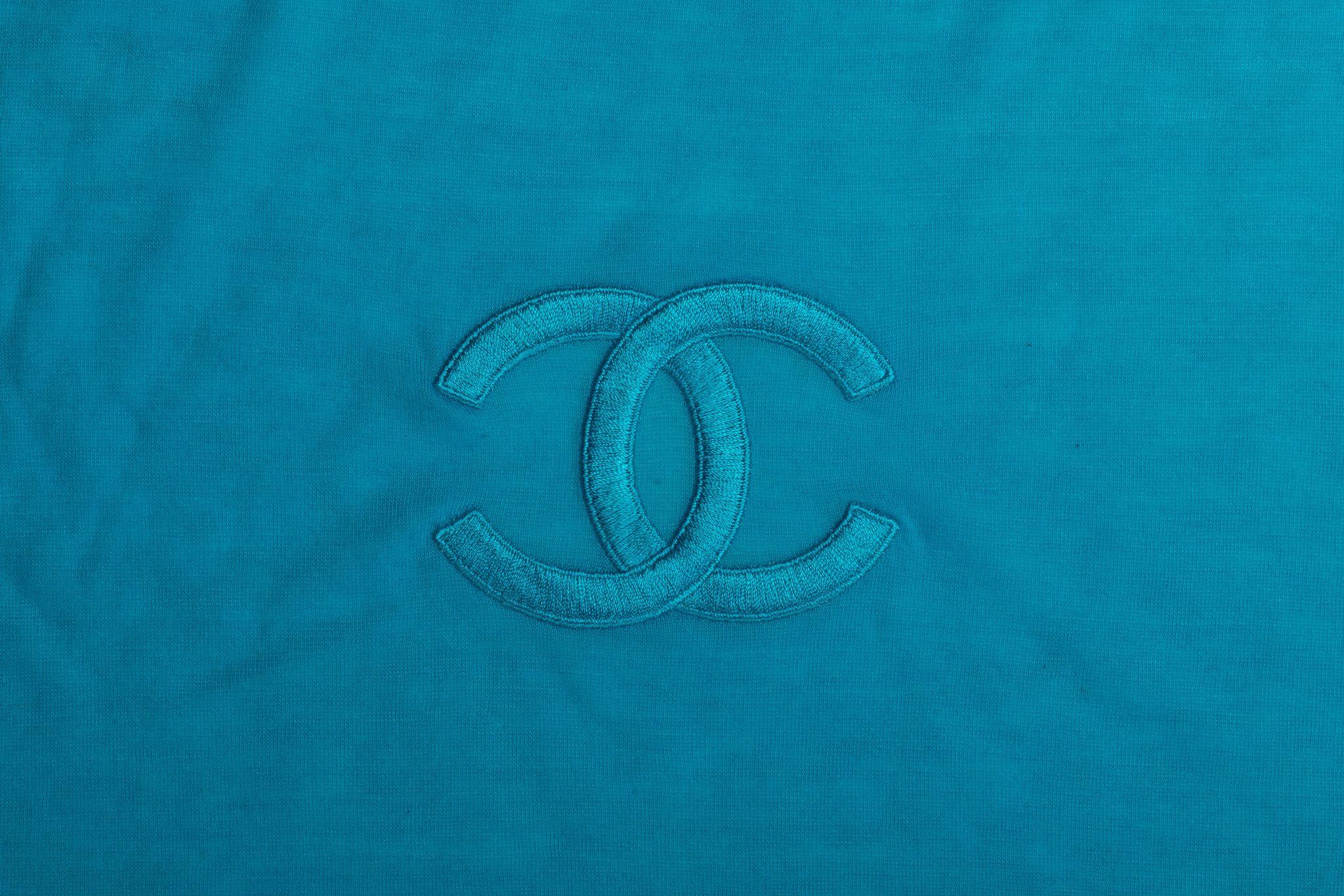 Women's Chanel New Turquoise Scarf-Sarong Modal For Sale