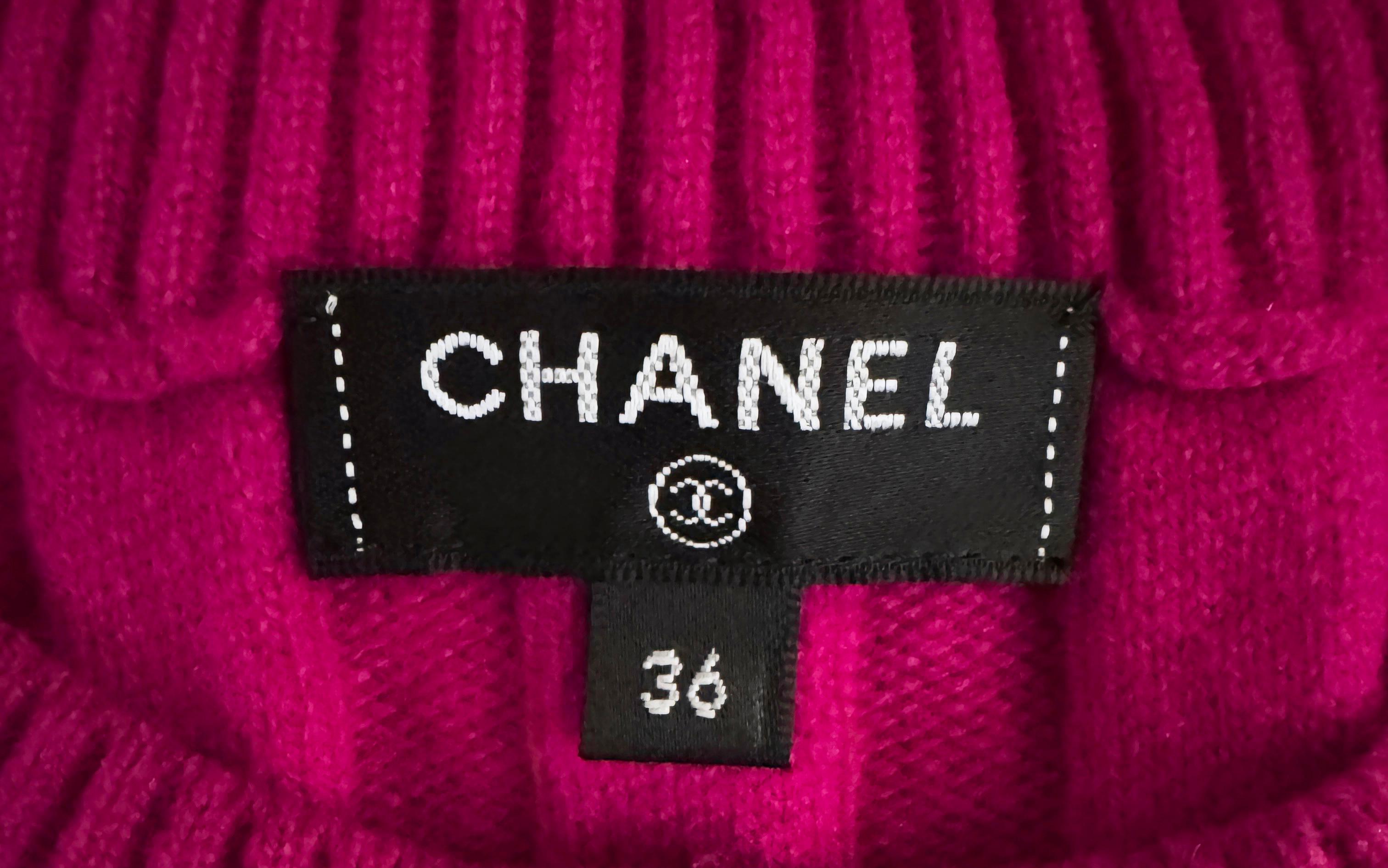 CHANEL New Vibrant Expressionism Robe Fuchsia 36 FR en vente 8
