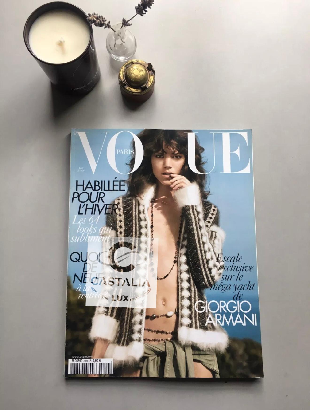 Gris Chanel New Vogue Cover Angora Fluffy Zip Jacket 42 FR