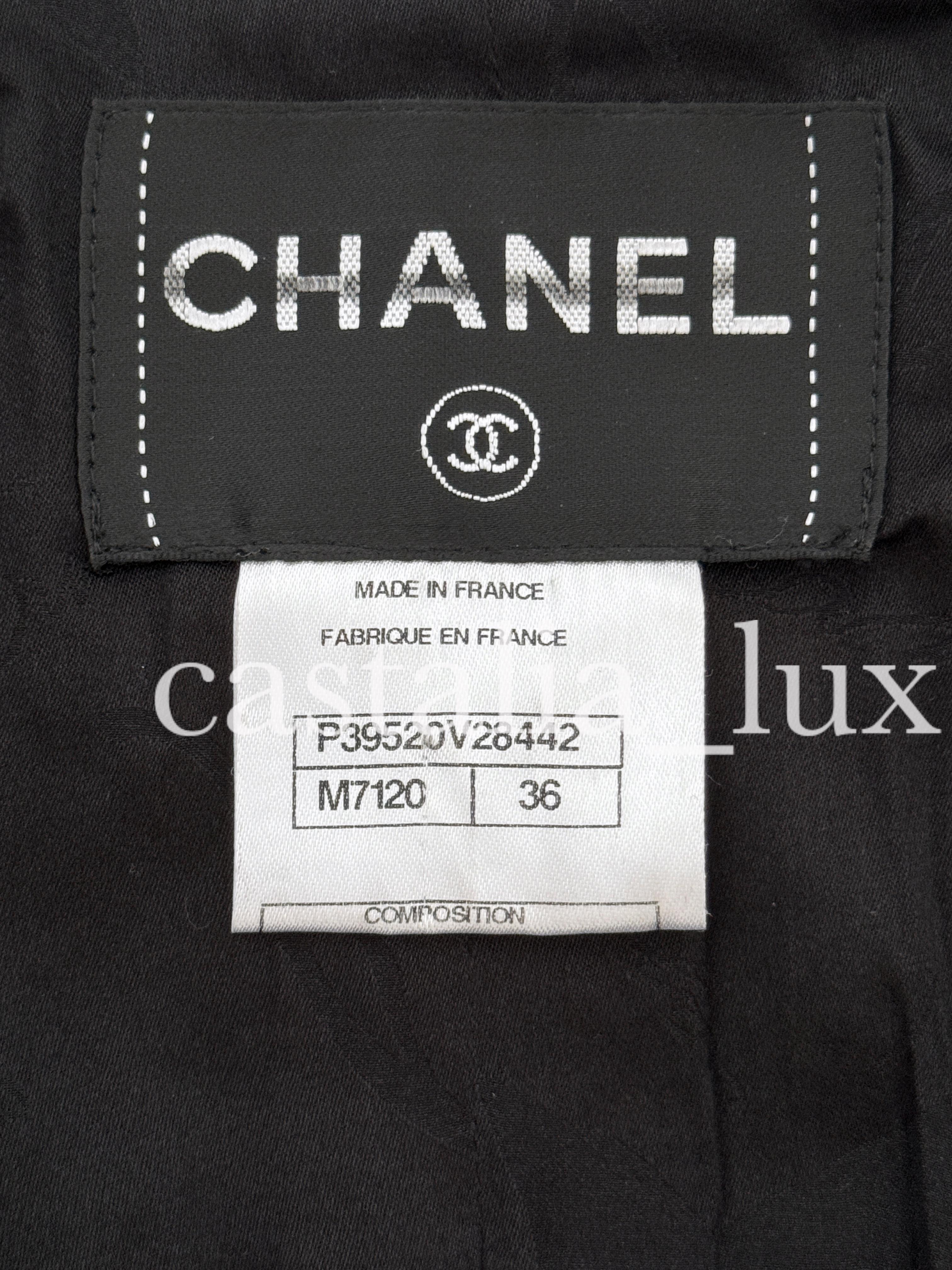 Chanel Neue Vogue Cover Schwarze Tweed-Jacke mit Deckel  im Angebot 12