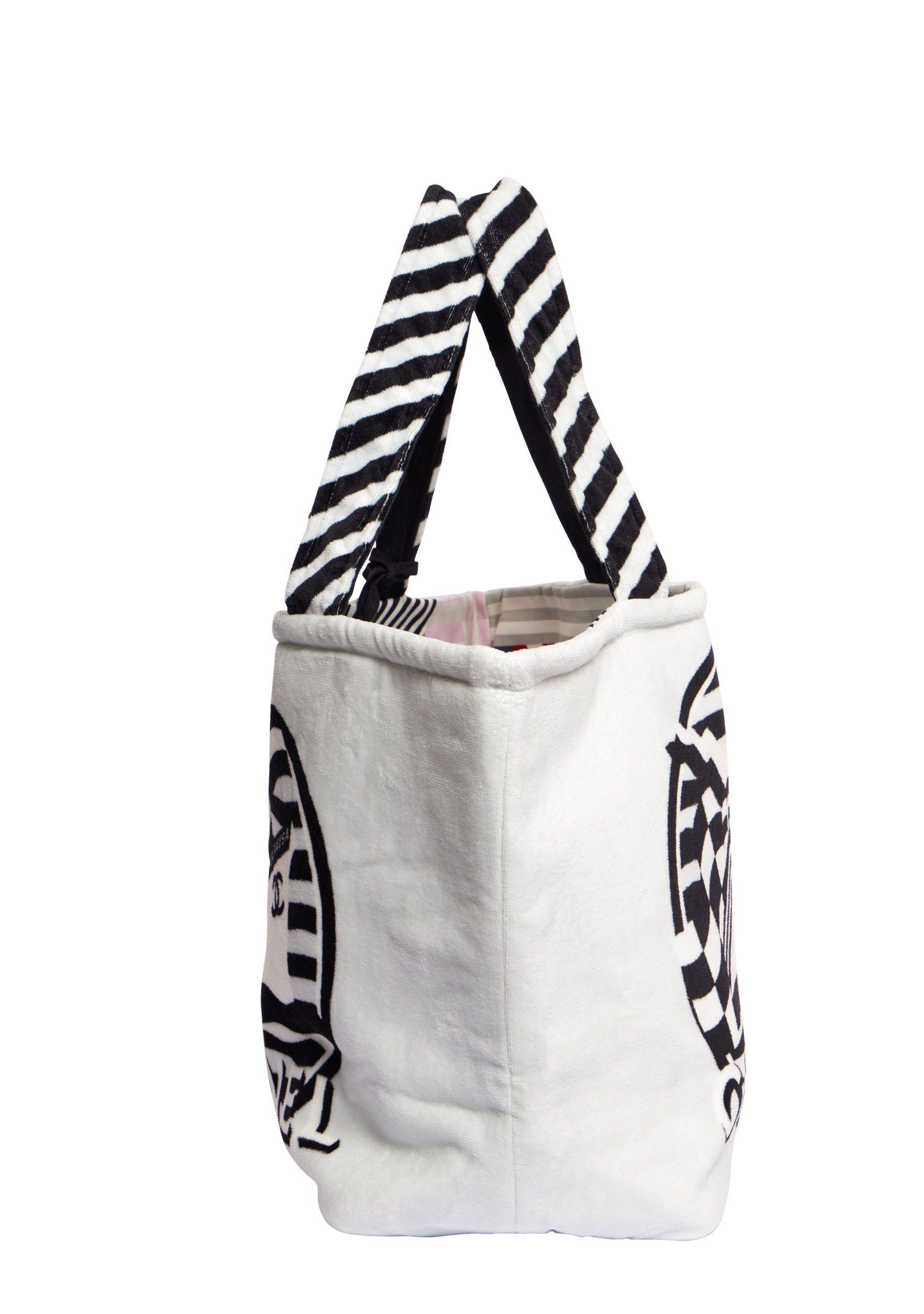 Gray Chanel New White La Pausa Beach Bag