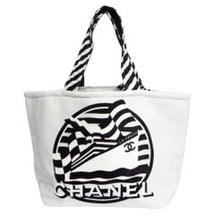 Chanel New White La Pausa Beach Bag