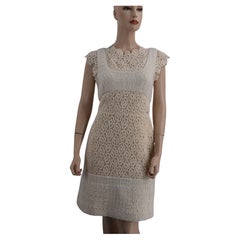 Chanel Neu mit Tag 15A 2015 Kaschmir Laufsteg Kleid 38 Stoff Swatch