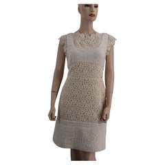 Chanel Nuovo con Etichetta 15A 2015 Abito da Passerella in Cachemire 38 Campione di Tessuto