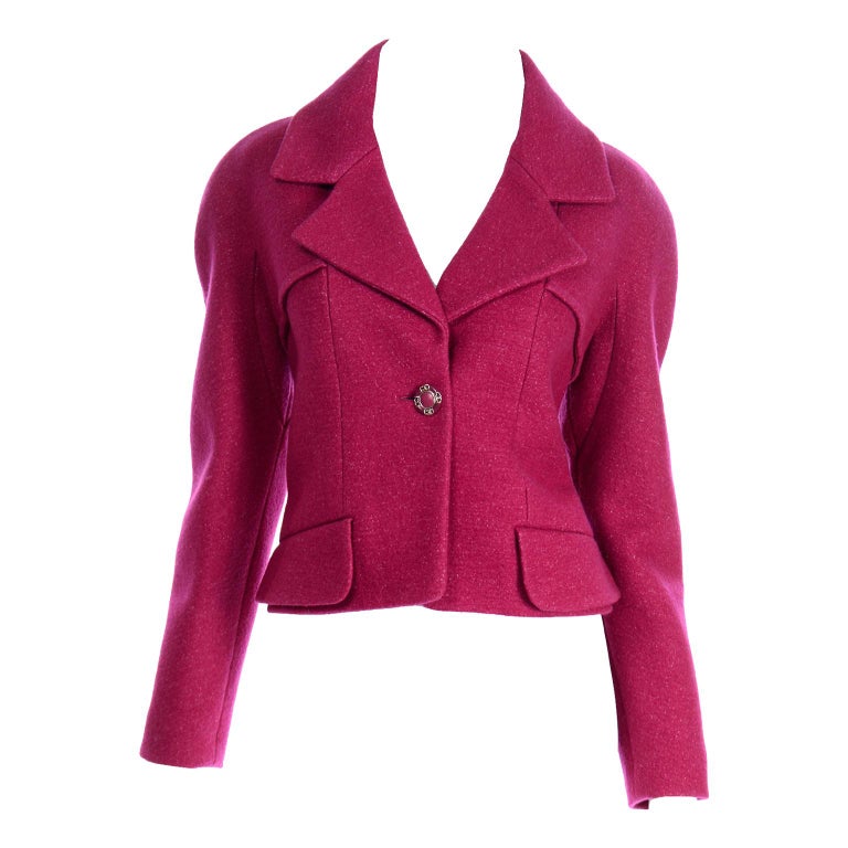 Chanel CHANEL Coco Botan Short Length Jacket 95P Pink EIT0189P4870 – NUIR  VINTAGE
