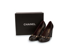 Chanel NIB Black Pumps With Icon SymbolsChanel